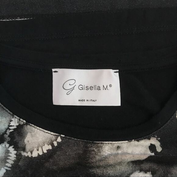 Gisella M by Gil Italian Black & Grey Tee - Picture 4 of 5